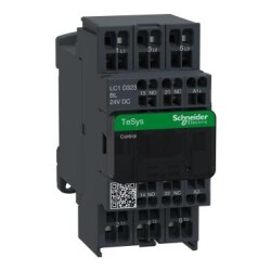 Schneider Electric LC1D323BL, TeSys D kontaktör - 3P(3 NA) - AC-3 - <= 440 V 32 A - 24 V DC bobin
