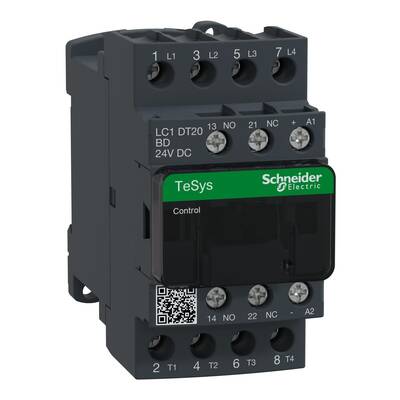 Schneider Electric LC1DT20BD TeSys D Kontaktör - 4P(4 NA) - AC-1 - <= 440 V 20 A - 24 V DC Bobin - 1