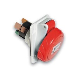 Schneider Electric PKY32F734, Eğik Makina Prizi, 4x32 Amper, Trifaze, 3P+T, IP67, Hızlı bağlantı