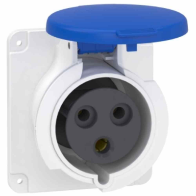 Schneider Electric PKY32G423, Pratika Düz Makina Prizi, Hızlı Bağlantı, 32A 2P  - 1