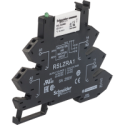 Schneider Electric RSL1PVPU, İnce Arabirim Rölesi, Harmony Elektromekanik Röleler, Önceden Monte Edilmiş, 6A, 1C/O, Led'li, Vida Konektörleri Rs, 230V AC/DC