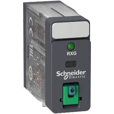 Schneider Electric RXG22BD,arayüz soketli röle - Zelio RXG - 2K/A standart -24VDC-5A - LTB'li ve LED'li - 1