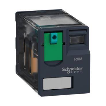Schneider Electric RXM3AB1BD, Minyatür Fiş Takılabilir Röle, Harmony Elektromekanik Röleler, 10A, 3C/O, Kilitlenebilir Test, 24V DC - 1