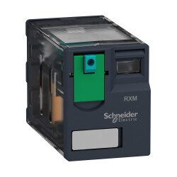 Schneider Electric RXM2AB1BD, minyatür takılabilir röle - Zelio RXM - 2 K/A - 24 V DC - 12 A