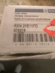 Telemecanique Sensors RXN21E11FD, miniature relay - 110 V DC - 2OC