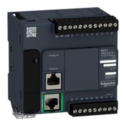 Schneider Electric TM221CE16T, kontrolör M221 16 GÇ transistör PNP Ethernet