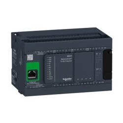 Schneider Electric TM241CEC24T, M241 kontrolör 24 GÇ transistör PNP Ethernet CAN master