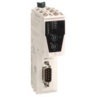 Schneider Electric TM5NC01K, CANopen haberleşme modülü, Modicon TM5, IO(TM5NCO1)+term blok(TM5ACTB12PS)+taban(TM5ACBN1)+güç(TM5SPS3) bileşimi - 1