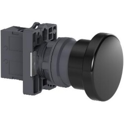 Schneider Electric XA2EC21, Yaylı buton - mantar kafalı Ø40 - siyah - 1NA