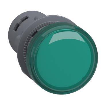 Schneider Electric XA2EVB3LC, Sinyal lambası, plastik, yeşil,  mm, LEDli, 24 V AC/DC - 1