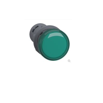 Schneider Electric XA2EVM3LC, Sinyal lambası, plastik, yeşil, 22 mm, LEDli, 220…230V AC - 1