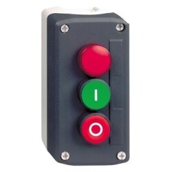 Schneider Electric XALD363M, koyu gri istasyon - yeşil sıva altı/krmz sıva altı bas düğ 22 ve krmz pilot ışğ
