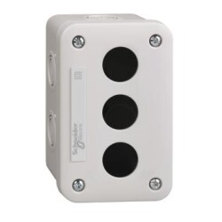 Schneider Electric XALE3, boş kontrol istasyonu XAL-E - açık gri - 3 kesim - IP54 - XB7  22 mm için