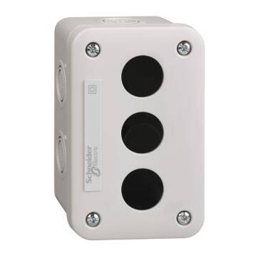 Schneider Electric XALE3, boş kontrol istasyonu XAL-E - açık gri - 3 kesim - IP54 - XB7  22 mm için - 1