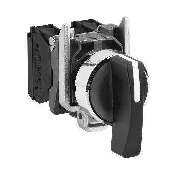 Schneider Electric XB4BJ53, siyah eksiksiz mandal buton 22 3 konumlu yaylı dönüş 2NA - 1