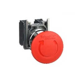 Schneider Electric XB4BS8445, kırmızı 40 Acil durdurma Buton 22 tetik mandllm dönd serb bırakıln 1NA-1NK