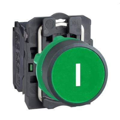 Schneider Electric XB5AA3311 Yeşil sıva altı eksiksiz Buton Ø22 yaylı dönüş 1NA "G" - 1