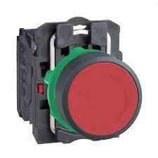 Schneider Electric XB5AA42, Kırmızı Kumanda Stop Butonu, 1NK, Yaylı Tip, 22mm, Plastik Gövdeli