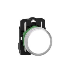 Schneider Electric XB5AVM1, 230...240V entegre LED'li beyaz eksiksiz pilot ışığı düz lens