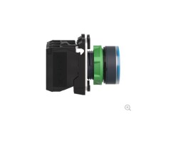 Schneider Electric XB5AW36B5, mavi sıva altı eksiksiz ışıklı Buton Ø22 yaylı dönüş 1NA+1NK 24V