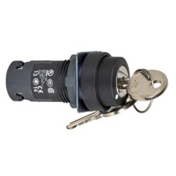 Schneider Electric XB7EG33P, anahtar selekt anaht -22 - anahtar kilidi - 3 konum - 2 NA - Ronis 455 merkez