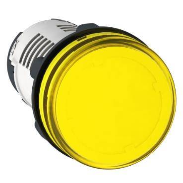 Schneider Electric XB7EV05BP, yuvarlak pilot ışığı  - sarı - entegre LED - 24 V - vida kelepç terminali - 1