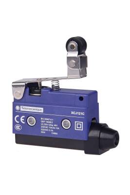 Telemecanique Sensors XCJ121C, Tek Taraflı Makaralı Kısa Kollu Limit Switch - 1