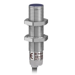Telemecanique Sensors  XS112BHPAL2, endüktif sensör XS1 M12 - L49mm - pirinç- Sn4mm - 12..24VDC - kablo 2m
