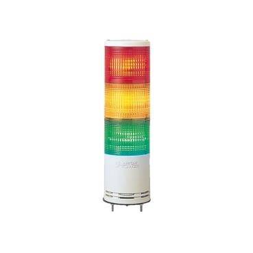 Schneider Electric XVC1B3SK, Harmony XVC, Monolithic precabled tower light, plastic, red orange green, Ã˜100, base mounting, steady or flashing, buzzer, IP54, 24 V DC - 1