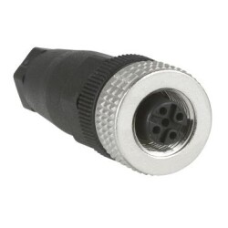 Schneider Electric XZCC12FDM40B, dişi, M12, 4 pimli, düz konnektör - kablo rakoru Pg 7