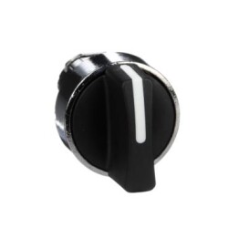 Schneider Electric ZB4BD5, Harmony XB4, Selektör anahtar başlığı, metal, siyah, Ã˜22, 3 pozisyonlu, merkeze Yay Geri Dönüşlü