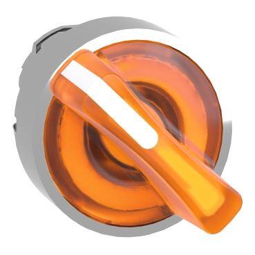 Schneider Electric ZB4BK1253, turuncu ışıklı mandal buton başlığı 22 2 konumlu sabit - 1