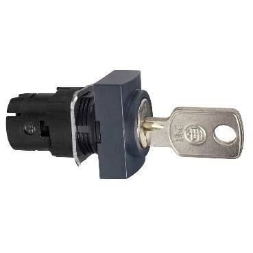 Schneider Electric ZB6DGL, Selektör anahtarı için başlık, Harmony XB6, siyah tuş, dikdörtgen, 16 mm, 2 pozisyon, merkez tuşu geri çekme, yay geri dönüşü, anahtar 200 - 1
