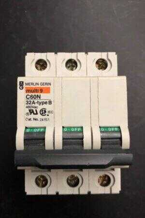 Schneider Electric 24091, C60 - Circuit Breaker - C60n - 3p - 20a - B Curve