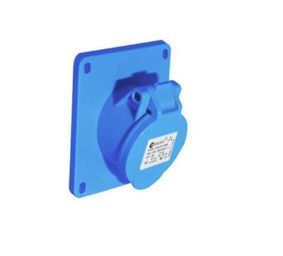 Tplast 3120-309-09000, 3X16A IP44 Yaylı Kapaklı Seyyar Priz - 1