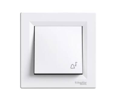 Schneider Electric EPH0800121, Asfora Beyaz Zil İşaretli Liht Anahtar  - 1