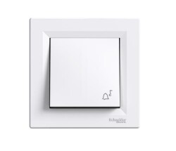 Schneider Electric EPH0800121, Asfora Beyaz Zil İşaretli Liht Anahtar 