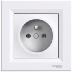 Schneider Electric EPH2800121, Asfora Beyaz Çocuk Korumalı UPS Priz