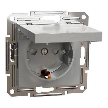 Schneider Electric EPH3100161, Asfora Alüminyum Kapaklı Topraklı Priz  - 1