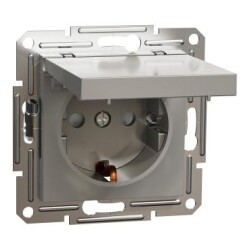 Schneider Electric EPH3100169, Asfora Bronz Kapaklı Topraklı Priz 