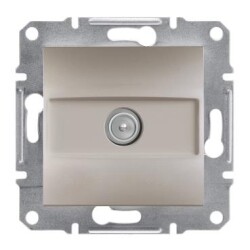 Schneider Electric EPH3200169, Asfora Bronz Çerçeveli Sonlu 1dB TV Prizi
