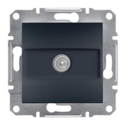Schneider Electric EPH3200171, Asfora Antrasit Çerçeveli 1 dB Sonlu TV Prizi