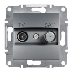 Schneider Electric EPH3400162, Asfora – Sonlu TV-SAT Prizi, 1dB – Çelik