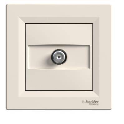 Schneider Electric EPH3700123 Asfora 1dB Sonlu Çerçeveli SAT Prizi - 1