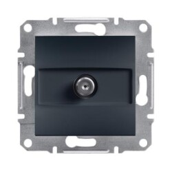 Schneider Electric EPH3700171, Asfora Antrasit 1dB Sonlu Çerçevesiz SAT Prizi - Schneider