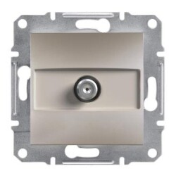 Schneider Electric EPH370161, Asfora Bronz 1dB Sonlu Çerçevesiz SAT Prizi