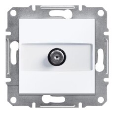 Schneider Electric EPH3770121, Asfora Beyaz 1dB Sonlu Çerçevesiz SAT Prizi