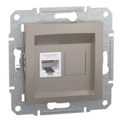 Schneider Electric EPH4700169, Asfora – Tekli RJ45 Cat6 UTP – Bronz