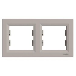 Schneider Electric EPH5800269, Asfora Bronz İkili Yatay Çerçeve - Schneider