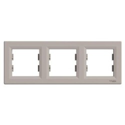Schneider Electric EPH5800369, Asfora Bronz Üçlü Yatay Çerçeve 